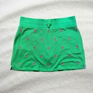 Girls Polo Ralph Lauren Pony Skirt / Kelly Green and Pink Pony NWOT Size XL